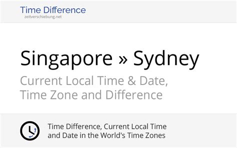 singapore sydney time difference